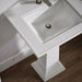 KOHLER K-29999-1 Memoirs Stately 25" pedestal/console table bathroom sink, white - view 3