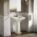 KOHLER K-29999-4 Memoirs Stately 25" pedestal/console table bathroom sink, biscuit - view 5
