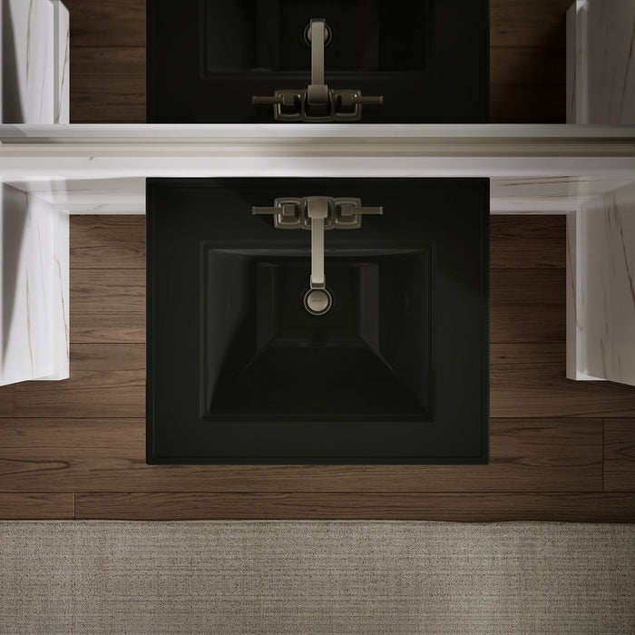 KOHLER K-29999-4 Memoirs Stately 25" pedestal/console table bathroom sink, black black - view 3