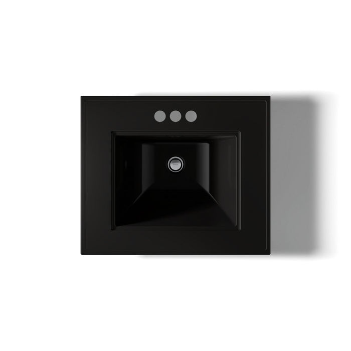 KOHLER K-29999-4 Memoirs Stately 25" pedestal/console table bathroom sink, black black - view 5