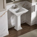 KOHLER K-29999-4 Memoirs Stately 25" pedestal/console table bathroom sink, white - view 3