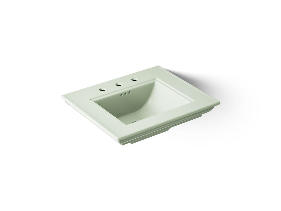 KOHLER K-29999-8 Memoirs Stately 25" pedestal/console table bathroom sink, aspen green
