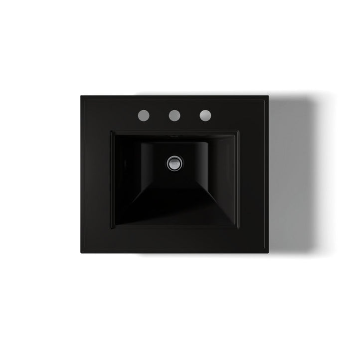KOHLER K-29999-8 Memoirs Stately 25" pedestal/console table bathroom sink, black black - view 5