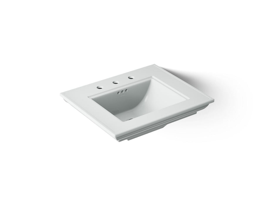 KOHLER K-29999-8 Memoirs Stately 25" pedestal/console table bathroom sink, ice grey