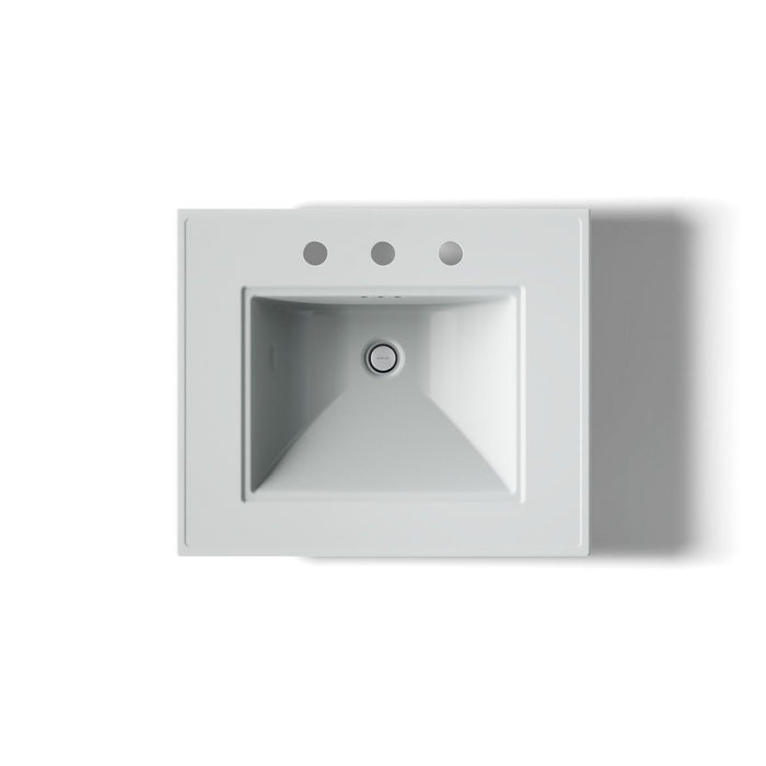 KOHLER K-29999-8 Memoirs Stately 25" pedestal/console table bathroom sink, ice grey - view 3