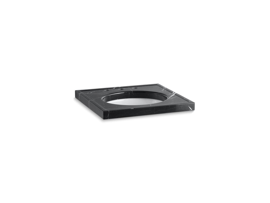 KOHLER K-3023 Kathryn 24" x 22" marble console tabletop with 8" widespread faucet holes and cut for K-2205-G/K-2210-G...