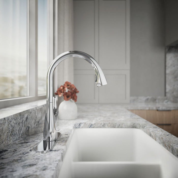 KOHLER K-30469 Rival Pull-down kitchen sink faucet with two-function sprayhead