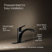 KOHLER K-30470 Rival Single-handle kitchen sink faucet, matte black - view 5