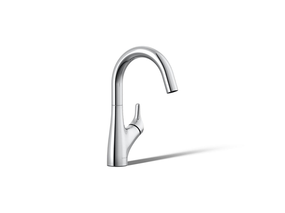 KOHLER K-30472 Rival Single-handle bar sink faucet, polished chrome