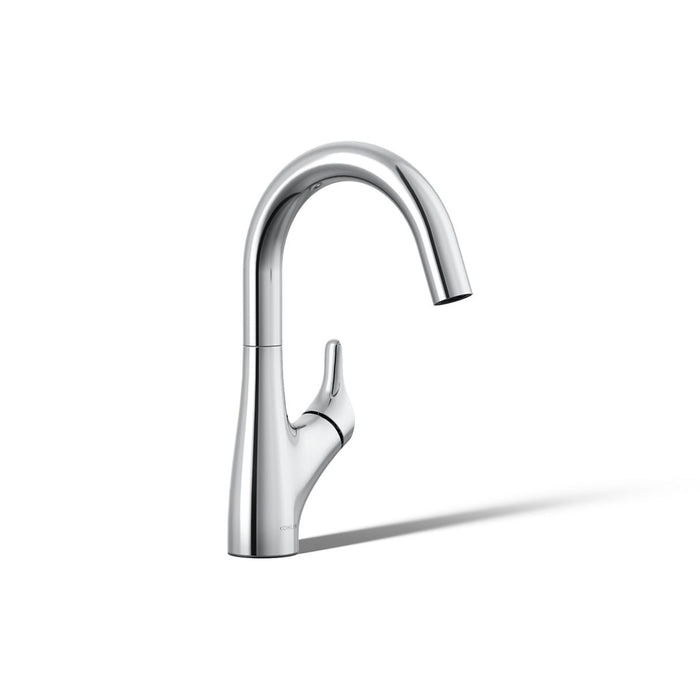 KOHLER K-30472 Rival Single-handle bar sink faucet, polished chrome - view 4