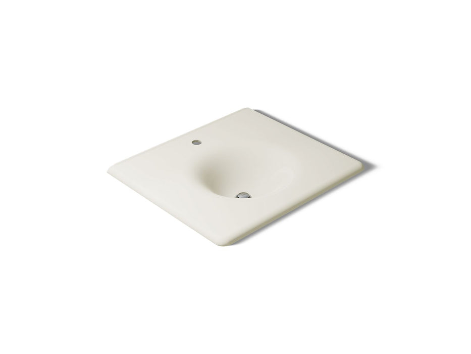 KOHLER K-3048-1 Iron/Impressions 25" Enameled Cast Iron Vanity Top with Integrated Round Sink