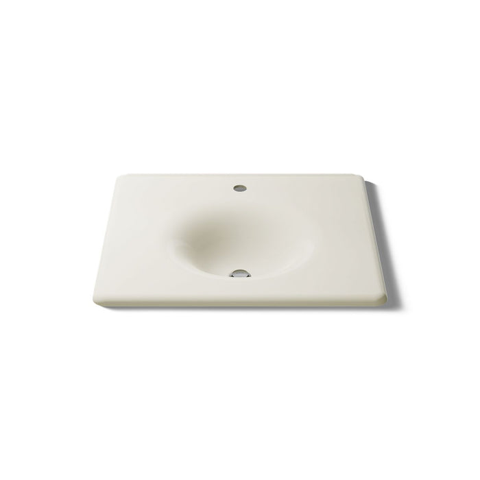 KOHLER K-3048-1 Iron/Impressions 25" Enameled Cast Iron Vanity Top with Integrated Round Sink