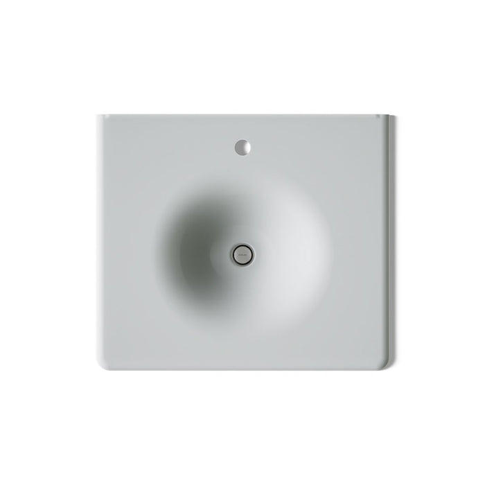 KOHLER K-3048-1 Iron/Impressions 25" Enameled Cast Iron Vanity Top with Integrated Round Sink