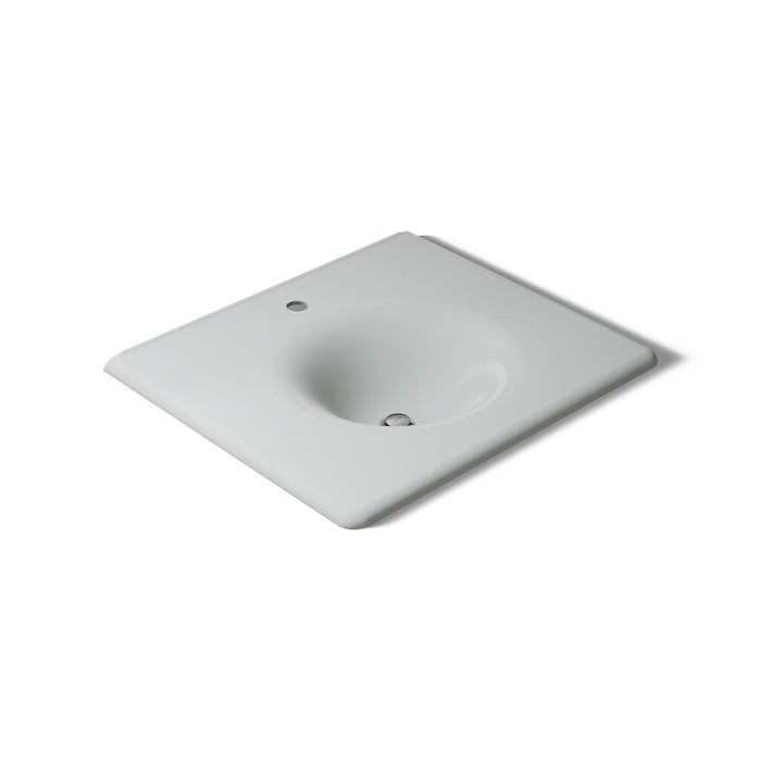 KOHLER K-3048-1 Iron/Impressions 25" Enameled Cast Iron Vanity Top with Integrated Round Sink