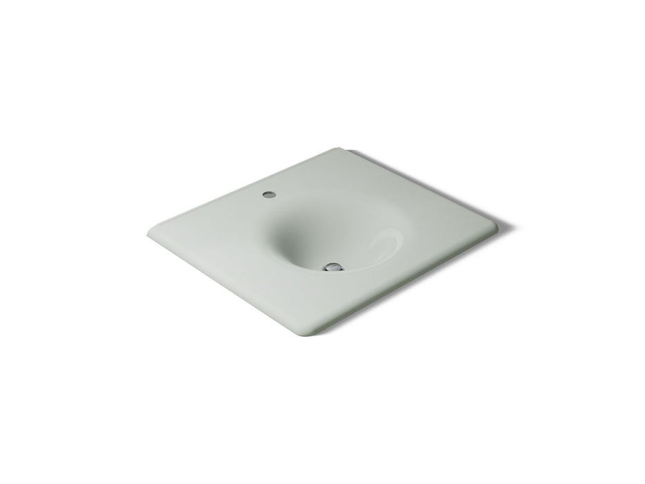 KOHLER K-3048-1 Iron/Impressions 25" Enameled Cast Iron Vanity Top with Integrated Round Sink