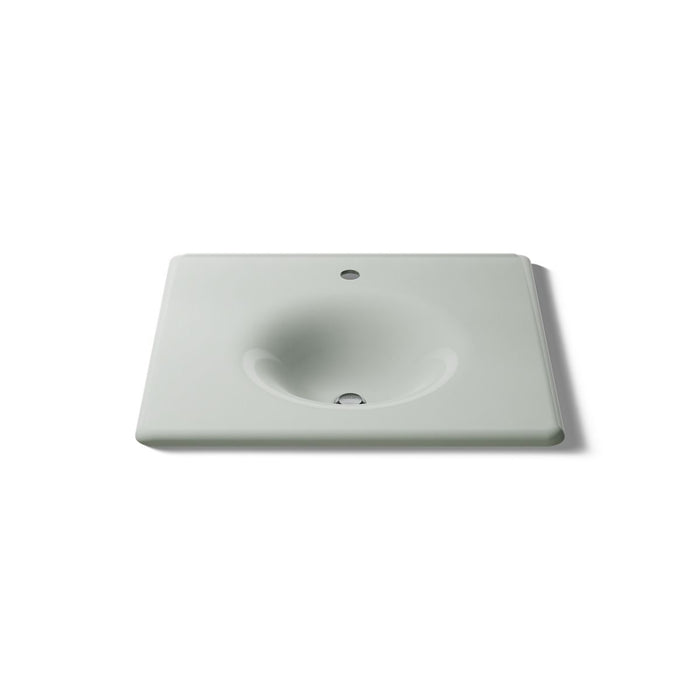KOHLER K-3048-1 Iron/Impressions 25" Enameled Cast Iron Vanity Top with Integrated Round Sink