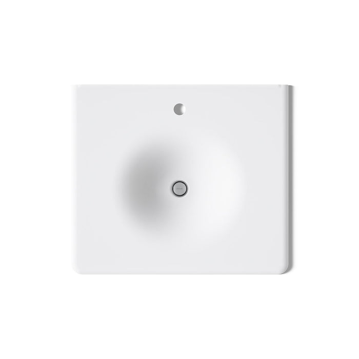 KOHLER K-3048-1 Iron/Impressions 25" Enameled Cast Iron Vanity Top with Integrated Round Sink