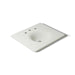 KOHLER K-3048-8 Iron/Impressions 25" Enameled Cast Iron Vanity Top with Integrated Round Sink, dune