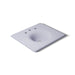 KOHLER K-3048-8 Iron/Impressions 25" Enameled Cast Iron Vanity Top with Integrated Round Sink, lavender grey