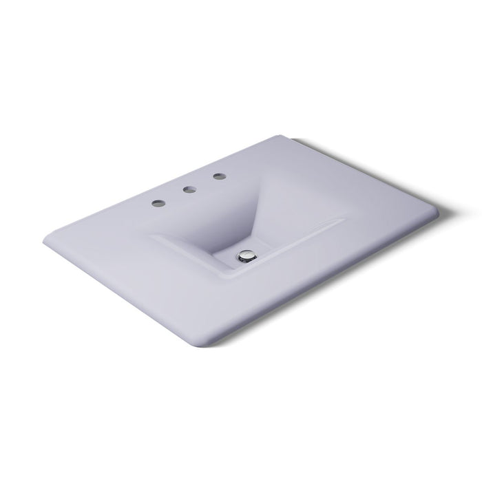 KOHLER K-3049-8 Iron/Impressions 31" Enameled Cast Iron Vanity Top with Integrated Rectangular Sink, lavender grey - view 3