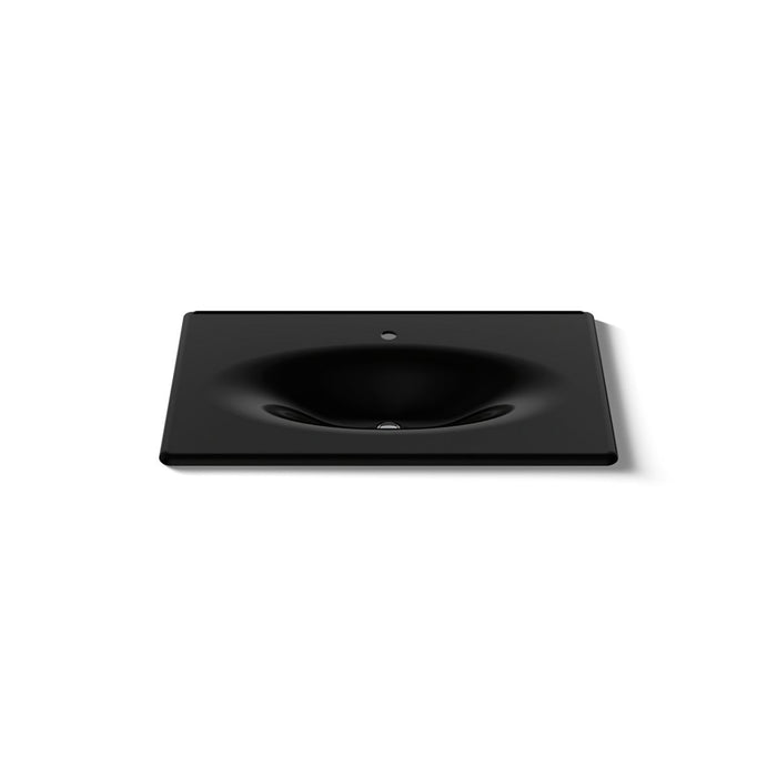 KOHLER K-3051-1 Iron/Impressions 37" Enameled Cast Iron Vanity Top with Integrated Oval Sink