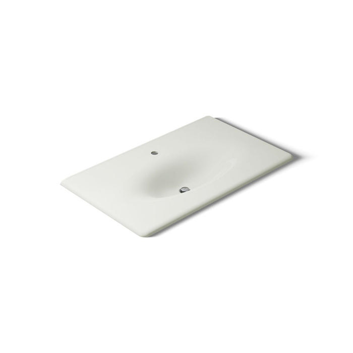 KOHLER K-3051-1 Iron/Impressions 37" Enameled Cast Iron Vanity Top with Integrated Oval Sink, dune - view 3