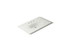 KOHLER K-3051-8 Iron/Impressions 37" Enameled Cast Iron Vanity Top with Integrated Oval Sink, dune
