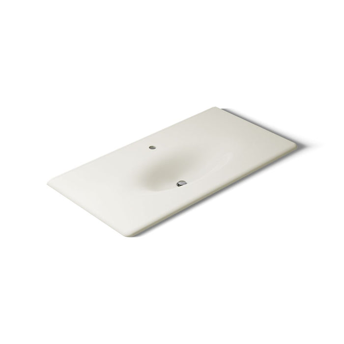 KOHLER K-3052-1 Iron/Impressions 43" Enameled Cast Iron Vanity Top with Integrated Oval Sink