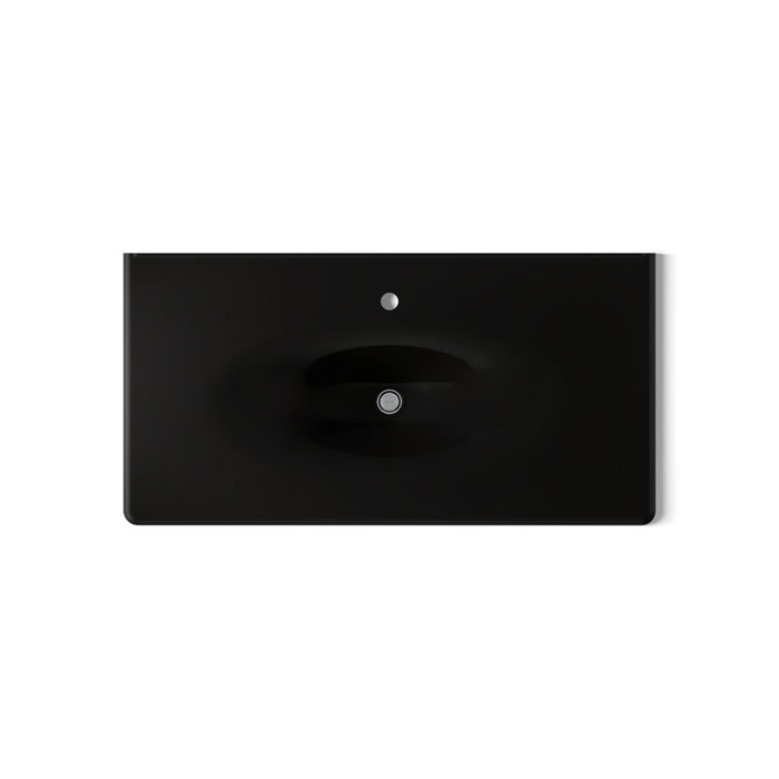 KOHLER K-3052-1 Iron/Impressions 43" Enameled Cast Iron Vanity Top with Integrated Oval Sink
