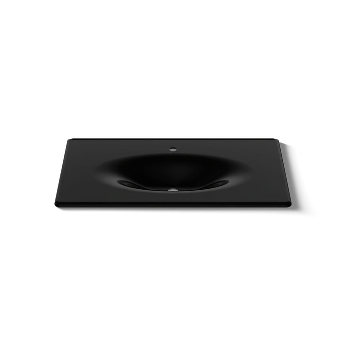 KOHLER K-3052-1 Iron/Impressions 43" Enameled Cast Iron Vanity Top with Integrated Oval Sink
