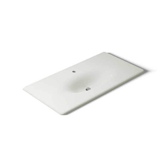 KOHLER K-3052-1 Iron/Impressions 43" Enameled Cast Iron Vanity Top with Integrated Oval Sink, dune - view 3