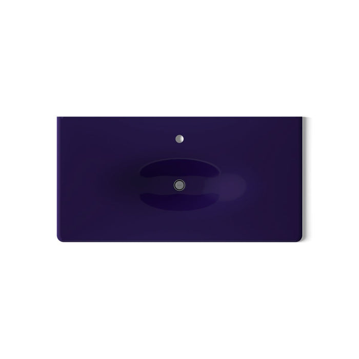 KOHLER K-3052-1 Iron/Impressions 43" Enameled Cast Iron Vanity Top with Integrated Oval Sink