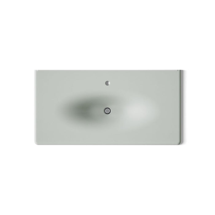 KOHLER K-3052-1 Iron/Impressions 43" Enameled Cast Iron Vanity Top with Integrated Oval Sink
