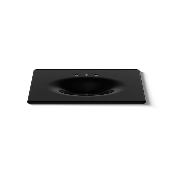 KOHLER K-3052-8 Iron/Impressions 43" Enameled Cast Iron Vanity Top with Integrated Oval Sink