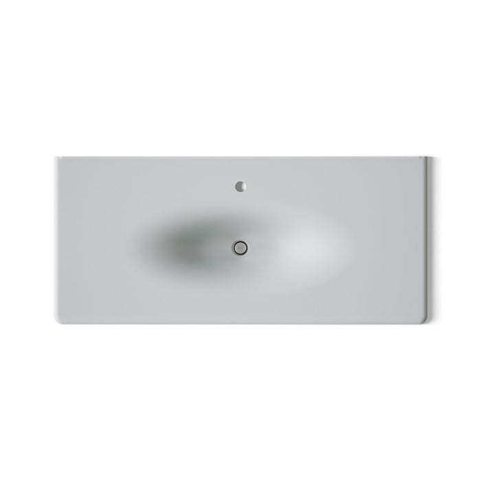 KOHLER K-3053-1 Iron/Impressions 49" Enameled Cast Iron Vanity Top with Integrated Oval Sink
