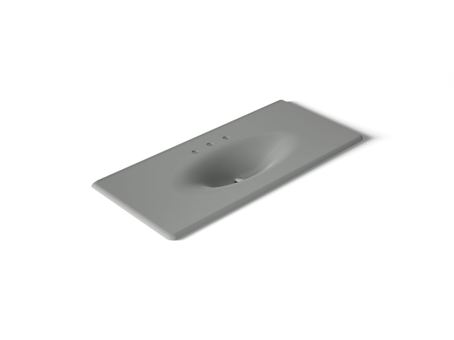 KOHLER Iron/Impressions 49" Enameled cast iron vanity top with integrated oval sink
