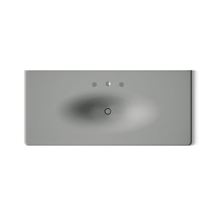 KOHLER Iron/Impressions 49" Enameled cast iron vanity top with integrated oval sink