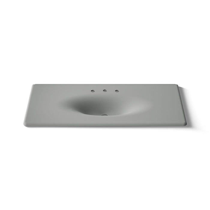 KOHLER Iron/Impressions 49" Enameled cast iron vanity top with integrated oval sink