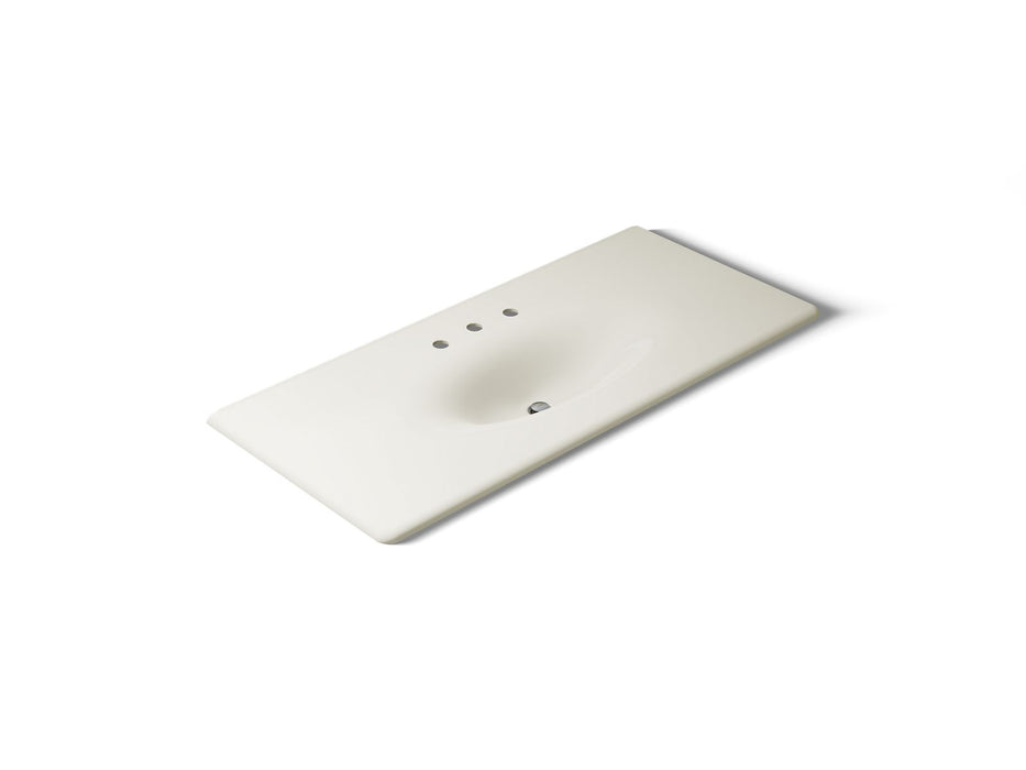KOHLER Iron/Impressions 49" Enameled cast iron vanity top with integrated oval sink