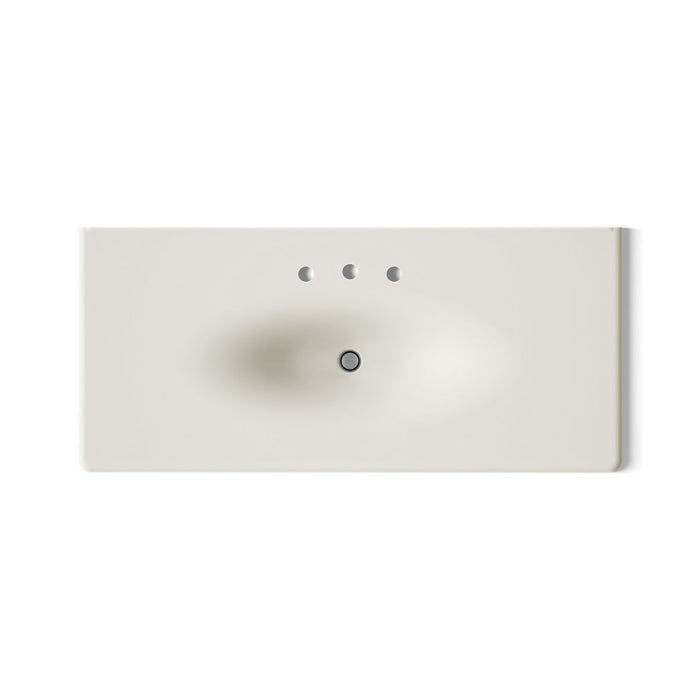 KOHLER Iron/Impressions 49" Enameled cast iron vanity top with integrated oval sink
