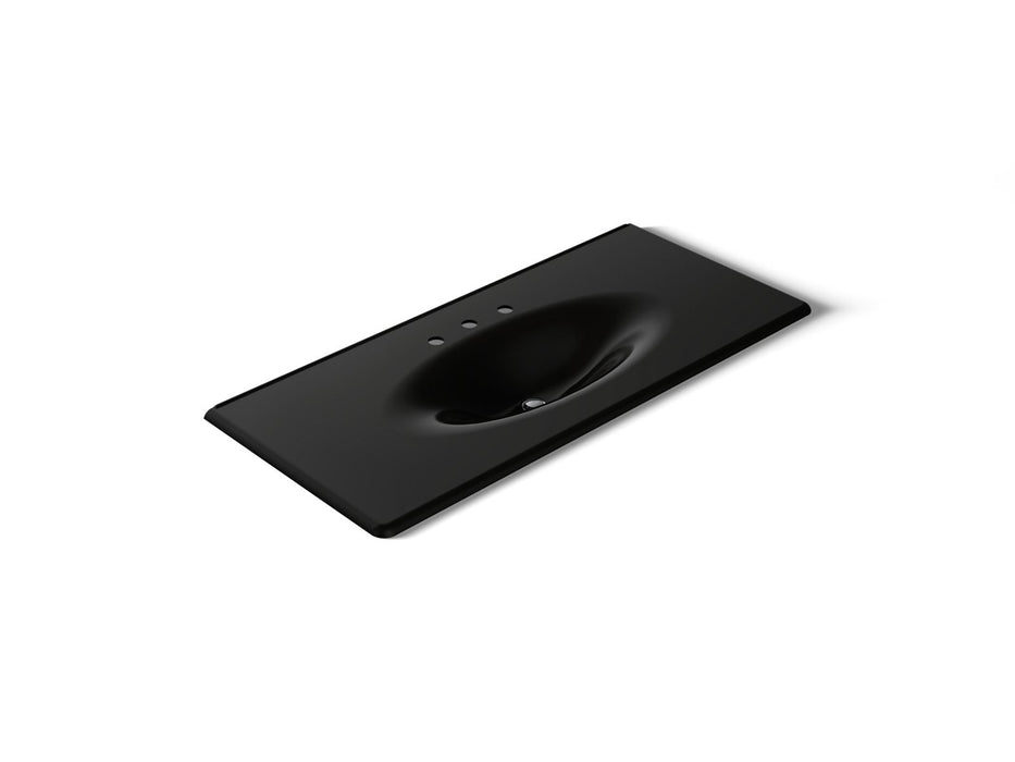 KOHLER Iron/Impressions 49" Enameled cast iron vanity top with integrated oval sink