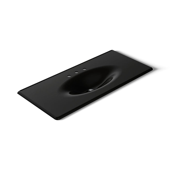 KOHLER Iron/Impressions 49" Enameled cast iron vanity top with integrated oval sink