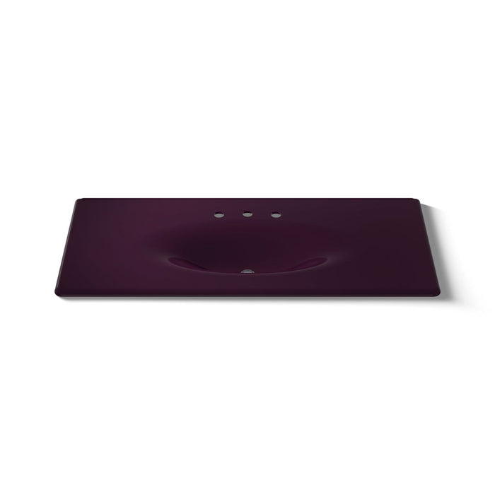KOHLER Iron/Impressions 49" Enameled cast iron vanity top with integrated oval sink