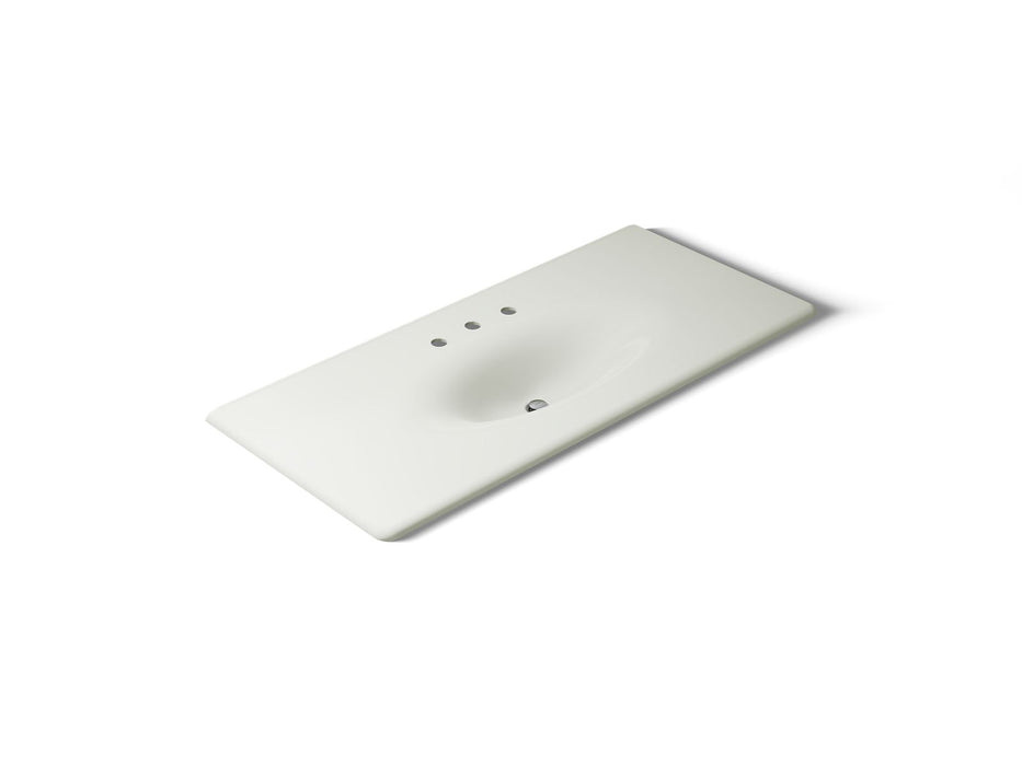 KOHLER Iron/Impressions 49" Enameled cast iron vanity top with integrated oval sink