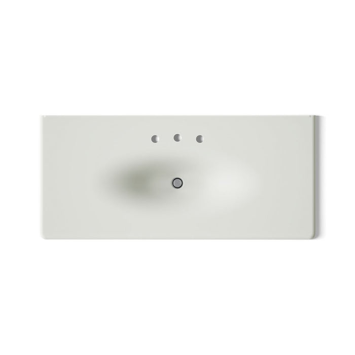 KOHLER Iron/Impressions 49" Enameled cast iron vanity top with integrated oval sink