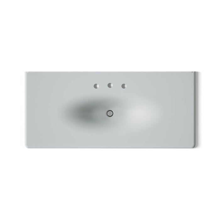 KOHLER Iron/Impressions 49" Enameled cast iron vanity top with integrated oval sink