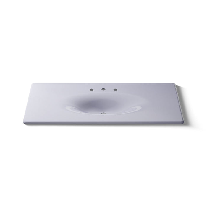 KOHLER Iron/Impressions 49" Enameled cast iron vanity top with integrated oval sink