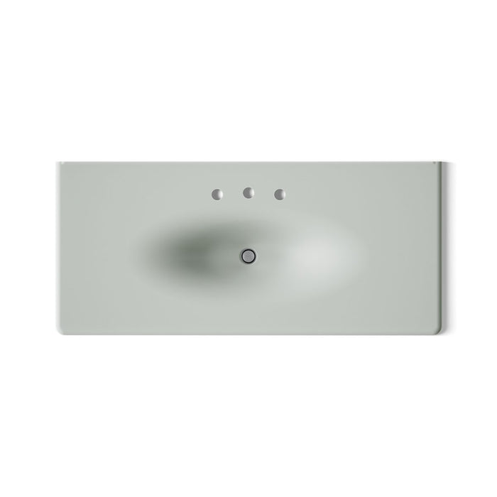 KOHLER Iron/Impressions 49" Enameled cast iron vanity top with integrated oval sink