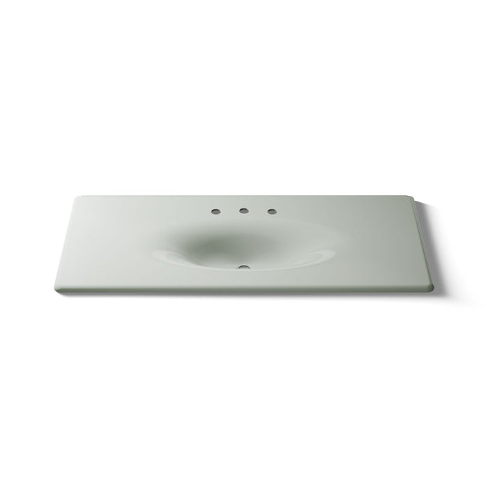 KOHLER Iron/Impressions 49" Enameled cast iron vanity top with integrated oval sink