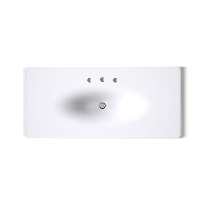 KOHLER Iron/Impressions 49" Enameled cast iron vanity top with integrated oval sink